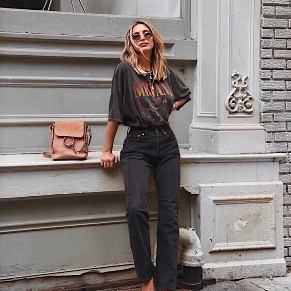 Nirvana band graphic tee vintage style black rock - Picture 2 of 8